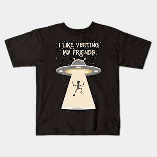 UFO Alien Abduction Kids T-Shirt